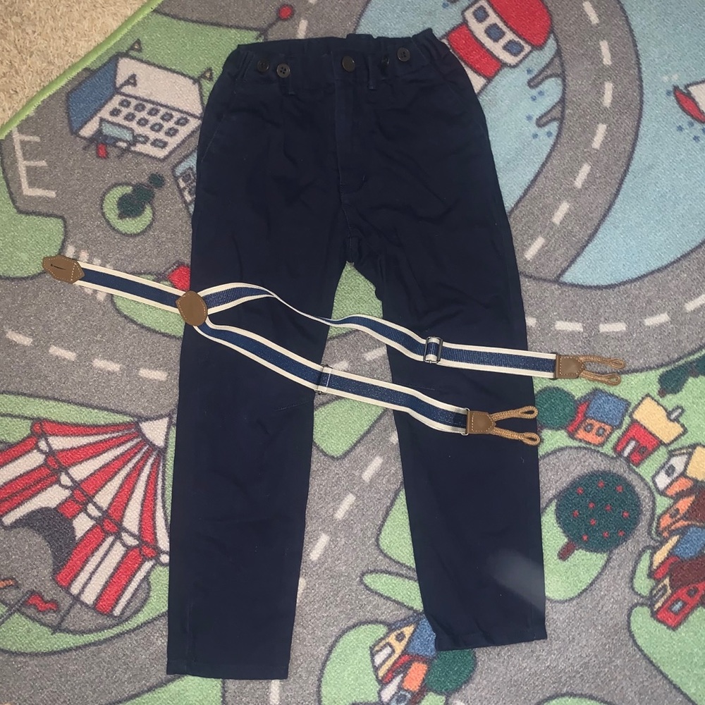 suspender dress pants.